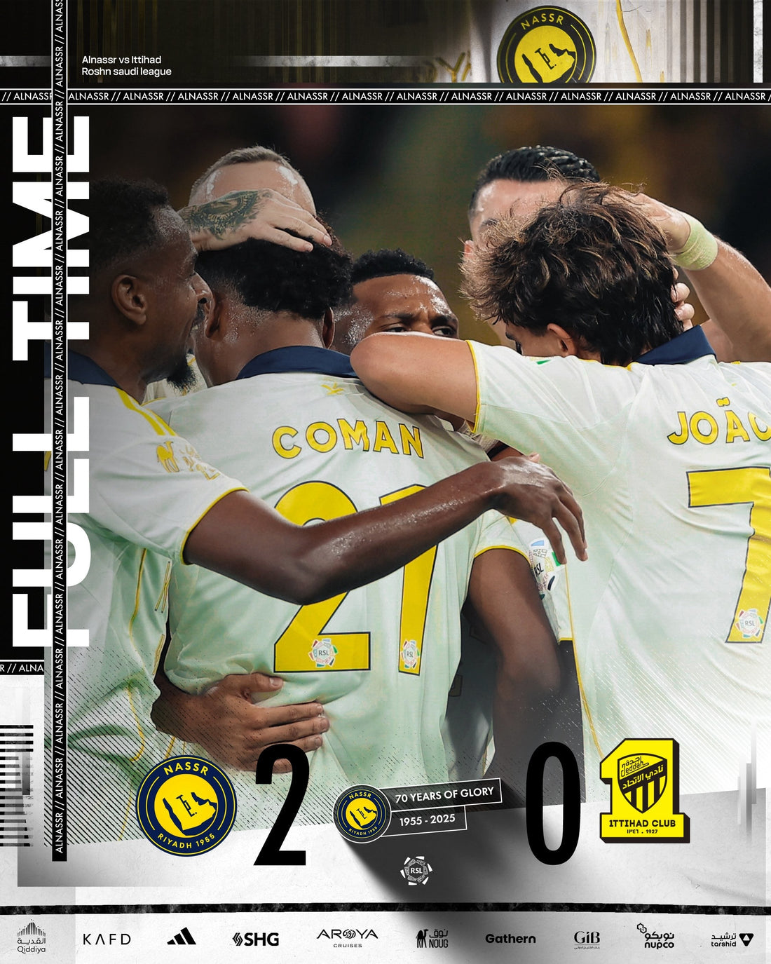FULL-TIME: Al Nassr 2:0 Al Ittihad!